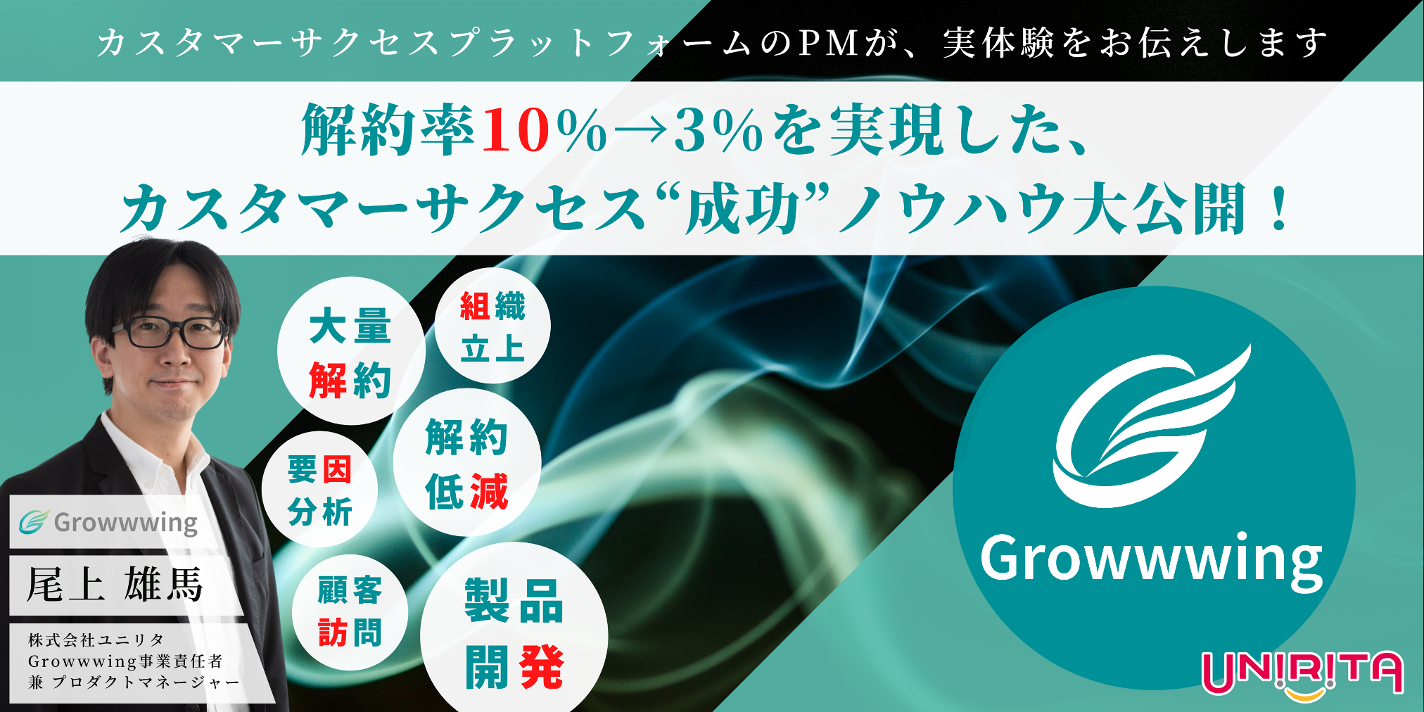 解約率10%→3%を実現した、カスタマーサクセス”成功”ノウハウ大公開！