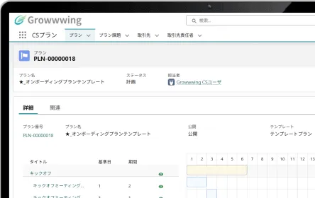 進行状況を一目で把握できる工程管理